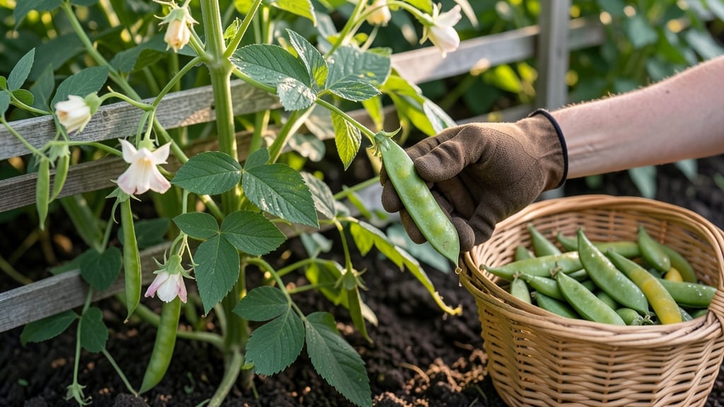 When to Pick Peas From Your Garden: Pods Should Squeeze Softly—Not Split Open