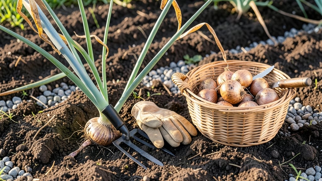 Harvesting Shallots from Garden: Signs They’re Ready (Plus Best Digging Tool)