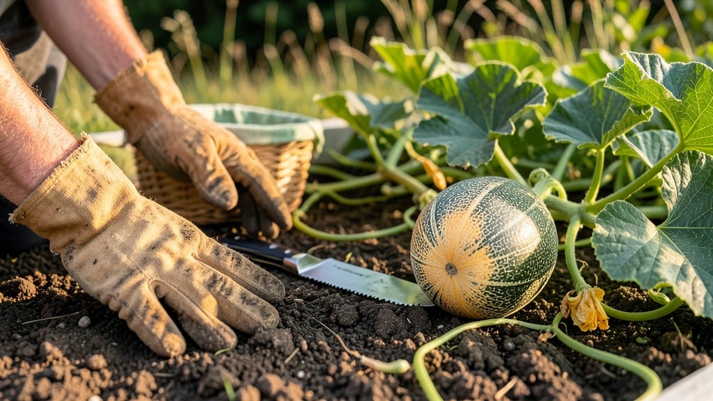 When to Pick Cantaloupe From Your Garden: 3 Tactile Checks for Sweetness Without Cutting
