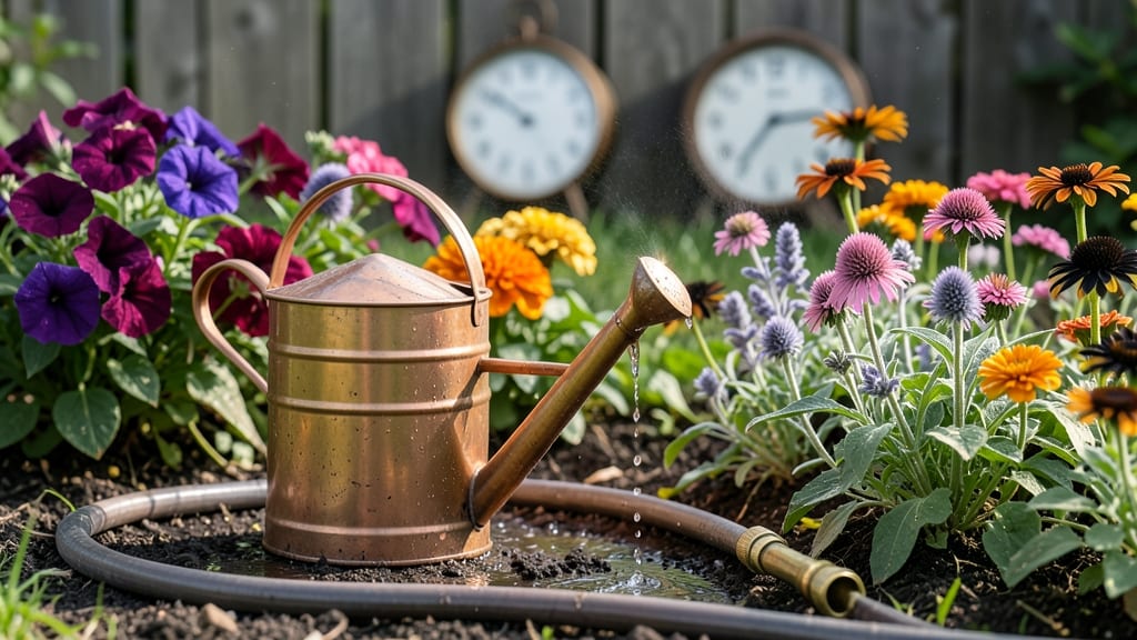 How Often to Water a Flower Garden: Seasonal Schedule by Plant Type