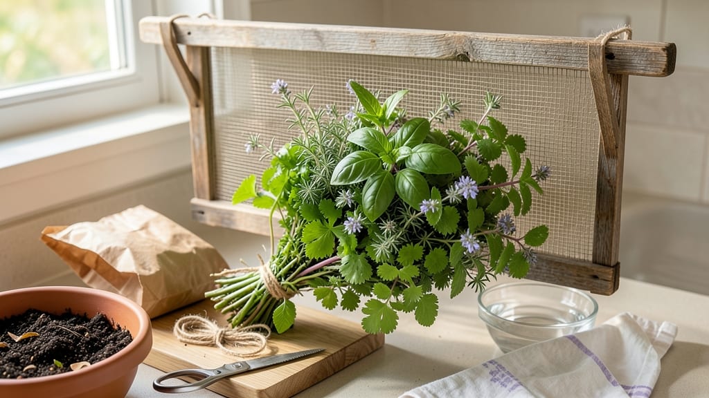 How to Dry Fresh Herbs from the Garden: Speed Methods and Storage Life Tested