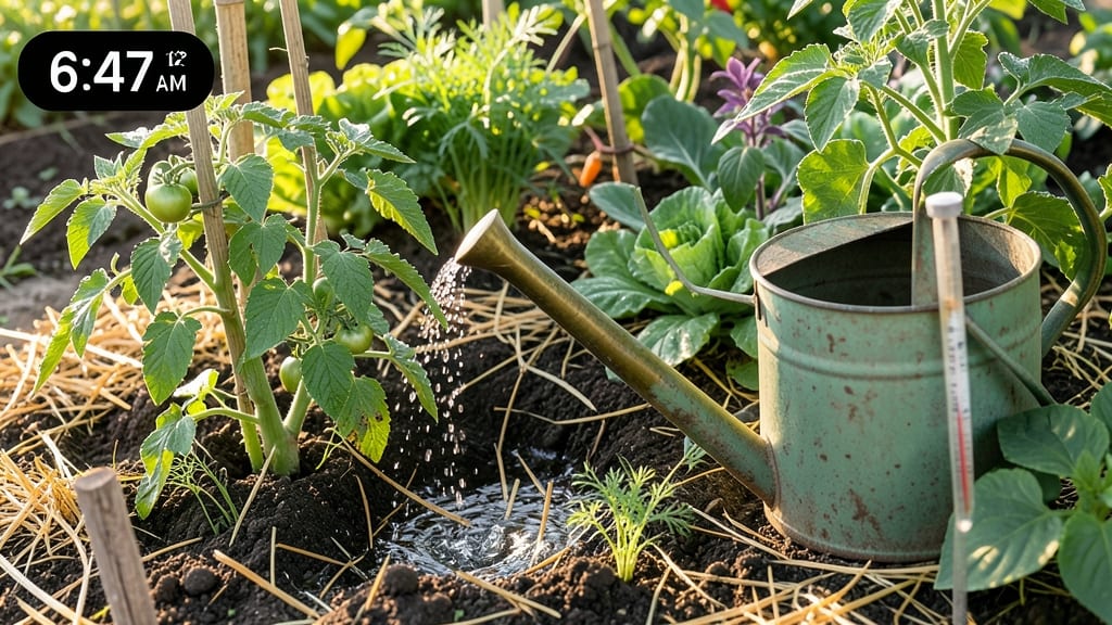 Best Time of Day to Water Vegetable Garden: Morning Drops Prevent Waste and Boost Yields