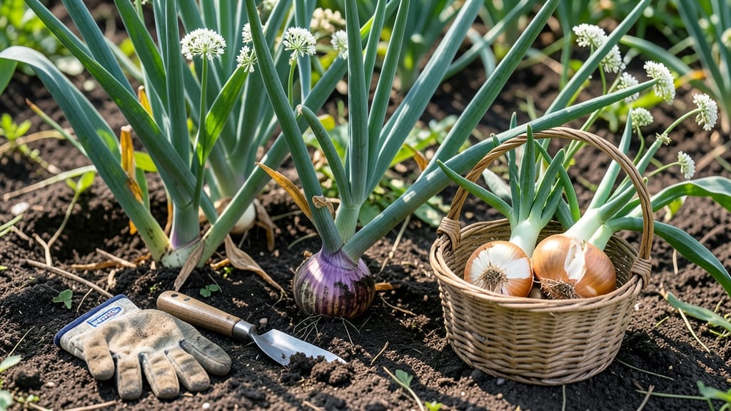 When to Pick Onions From Garden: Bulb Size & Leaf Color Tricks for Storage-Ready Harvests