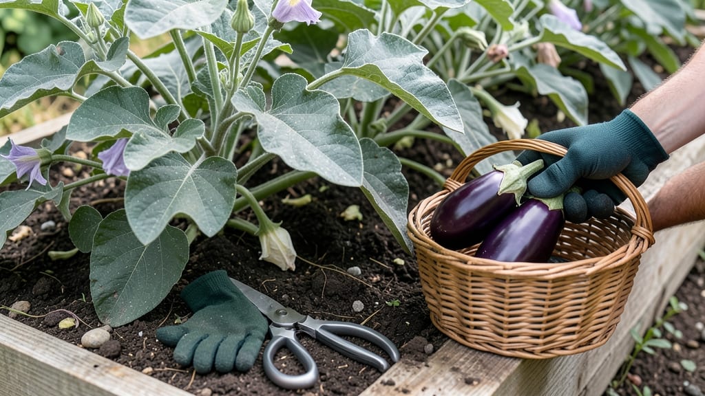 When to Pick Eggplant in Garden: Firm Skin + Purple Shoulder Test for Peak Flavor
