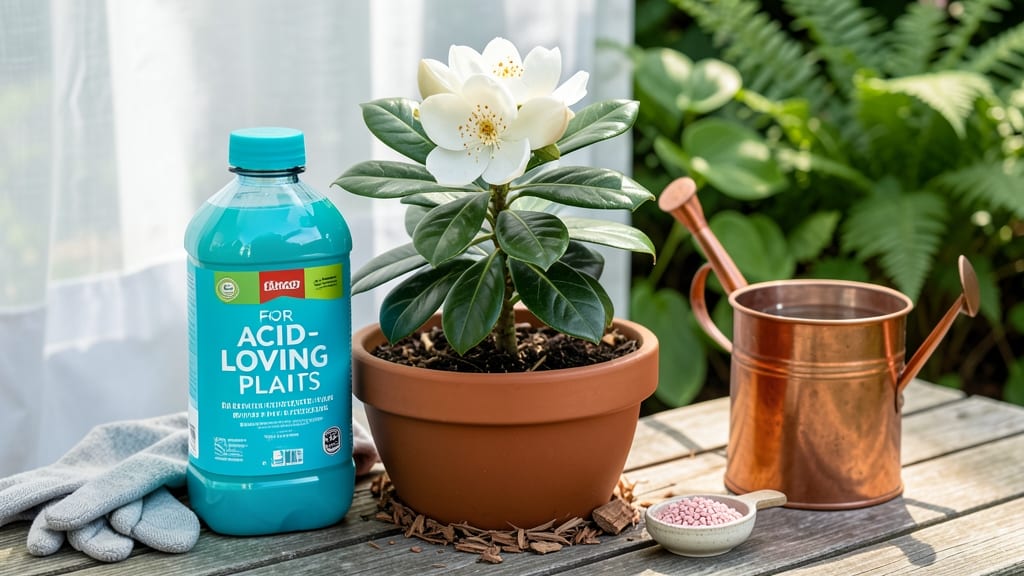 Fertilizer for Gardenias in Pots: Acidic Granular Blend for Year-Round Blooms