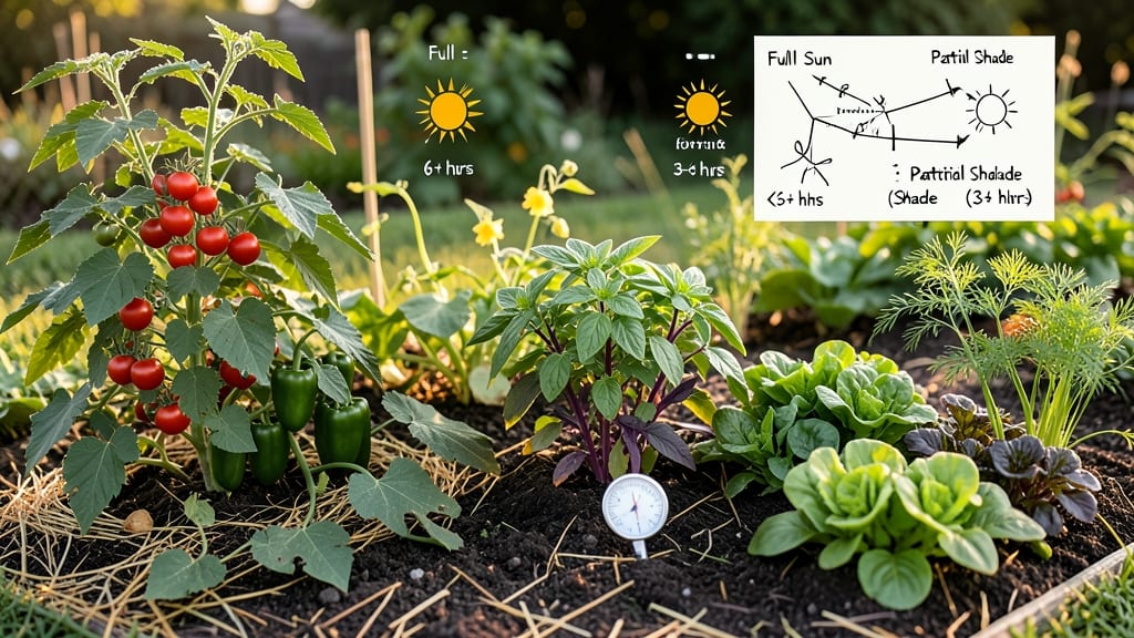 How Much Sun for a Vegetable Garden: Crop-Specific Hours That Maximize Yields